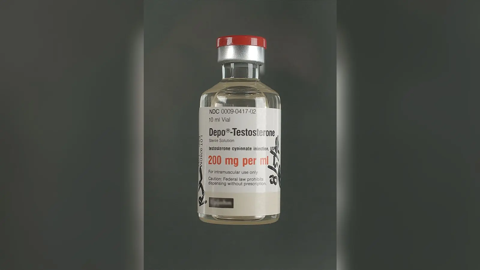 בקבוקון Depo-Testosterone 200 מ"ג למ"ל, טסטוסטרון להזרקה שנרשם ברישום