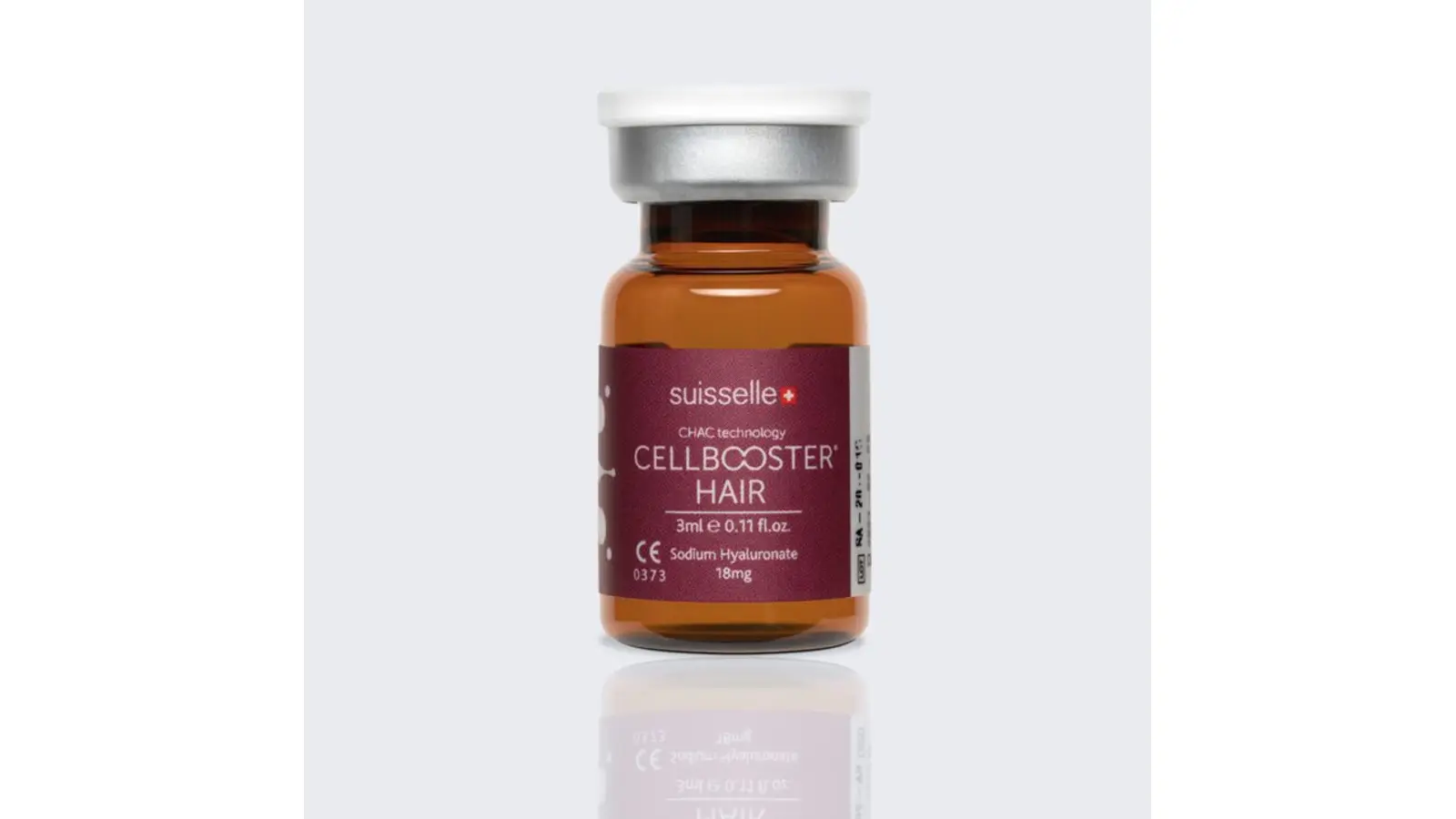 בקבוקון Cellbooster Hair של Suisselle עם חומצה היאלורונית, חומצות אמינו וויטמינים להזרקה לקרקפת